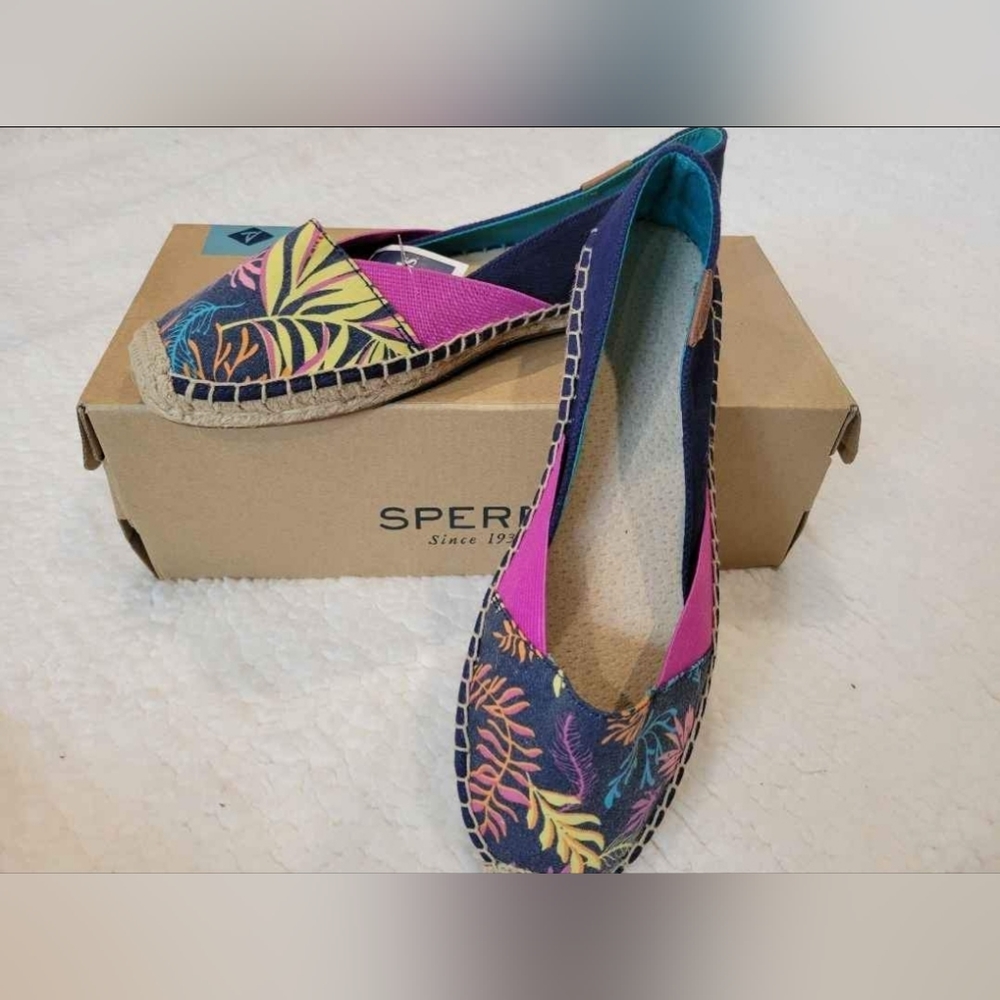 Sperry Katama Cape Blue Seaweed Espadrille Flats